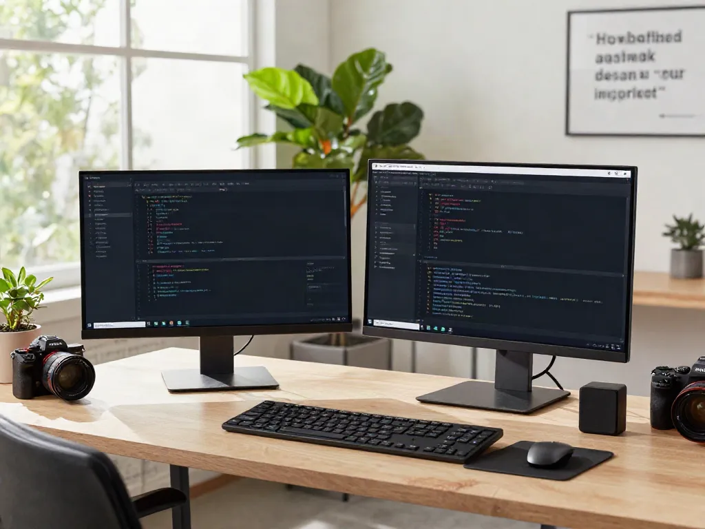 Developer coding GBWhatsApp official app in a vibrant workspace.